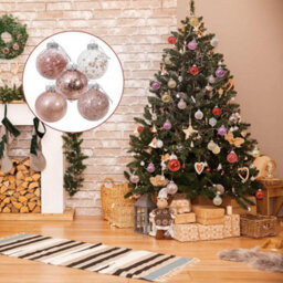Casaria 24 Clear Fillable Christmas Baubles With Decorative Fill Included - thumbnail 5