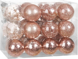 Casaria 24 Clear Fillable Christmas Baubles With Decorative Fill Included - thumbnail 6