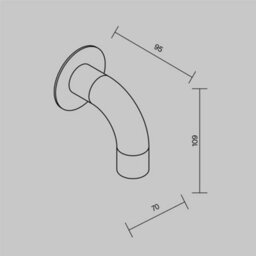 Luminosa Lighting Luminosa Sleek Outdoor Modern Wall Lamp Graphite 3000K 150Lm Ip65 - thumbnail 3