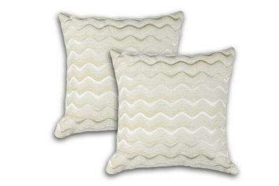 Waves Cushion Cover In Cream Beige - image 1