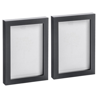 "Nicola Spring Photo Frames - 5"" X 7"" - Black - Pack Of 2" - image 1