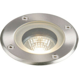 Ip65 Outdoor Led Ground Light Gu10 Bulb Round Steel Flush Walk Over Floor Lamp