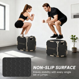 Sportnow Non-Slip Plyo Box, Corner-Free Wooden Jump Box, 31 X 36 X 41 Cm - thumbnail 6