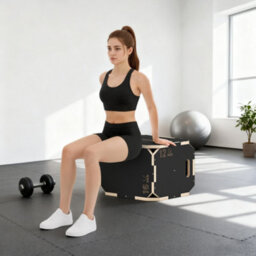 Sportnow Non-Slip Plyo Box, Corner-Free Wooden Jump Box, 31 X 36 X 41 Cm - thumbnail 8