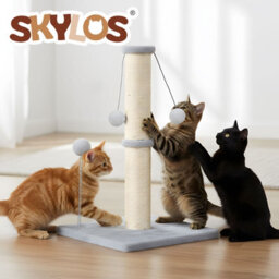 Skylos 51Cm Cat Scratching Post Natural Sisal Heavy Duty Base With Toy Ball - thumbnail 9
