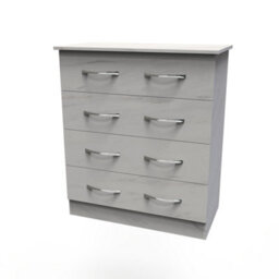 Hampshire 4 Drawer Chest Of Drawers In Marble (Ready Assembled) - thumbnail 3