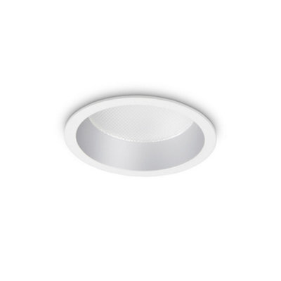 Ideal Lux Deep Integrated Led Indoor 10W Recessed Downlight Lamp White 3000K