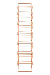 Orsina Elegant 12 Tier Wine Rack With Copper Finish, Vertical Design Wine Rack For Livingroom, Sturdy Wine Rack - thumbnail 2