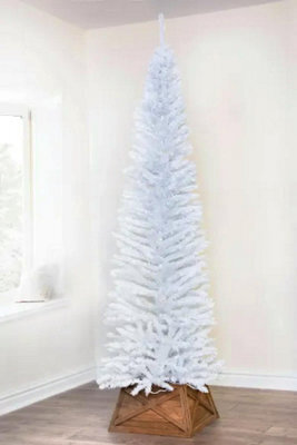 Christmas Tree World The 7Ft/210Cm White Italian Pencilimo Christmas Tree - image 1
