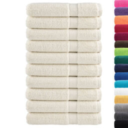 Berkfield Durable Premium Towels Solund 10 Pcs Cream 100X200 Cm 600 Gsm