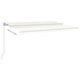 Berkfield Manual Retractable Awning 500X300 Cm Cream - thumbnail 4
