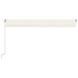 Berkfield Manual Retractable Awning 500X300 Cm Cream - thumbnail 3