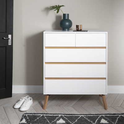 Nöa & Nani Noa & Nani Chest Of Drawers 3+2 Drawer In Classic White Otto - image 1