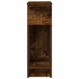 Berkfield Bedside Cabinet With Drawer Smoked Oak 20X36X60 Cm - thumbnail 4