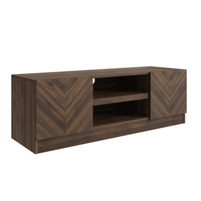 Tv Stand Royal Walnut 130 W X 43 H X 39.8 D - image 1