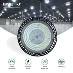 Ener-J 150W Ufo Led High Bay Light 4000K Super Bright Ip65 Waterproof For Garage Warehouse Basements - thumbnail 4