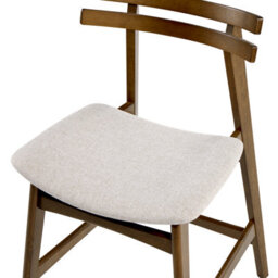 Beliani Set Of 2 Bar Chairs Cynthiana Wood Brown/ Light Beige - thumbnail 7
