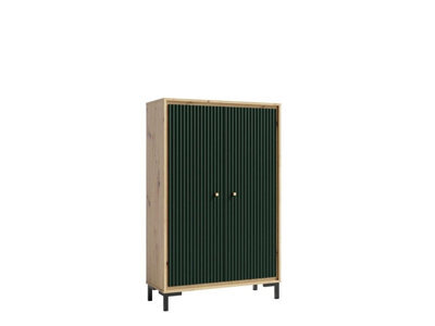 Arte Parii Highboard Cabinet In Green - W890mm H1400mm D370mm, Fresh And Modern - image 1