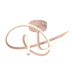 Inlight Veton Swirl Matt Acrylic & Aluminium Light Peach Led Ceiling Light - thumbnail 2