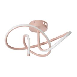 Inlight Veton Swirl Matt Acrylic & Aluminium Light Peach Led Ceiling Light - thumbnail 3