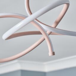 Inlight Veton Swirl Matt Acrylic & Aluminium Light Peach Led Ceiling Light - thumbnail 7