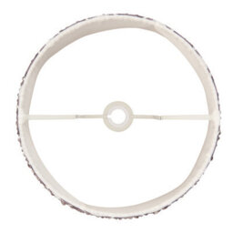 Loops Elegant Handcrafted 35Cm Pearl Grey Tapered Lamp Shade With Pleated Design - thumbnail 4