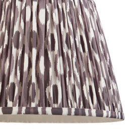 Loops Elegant Handcrafted 35Cm Pearl Grey Tapered Lamp Shade With Pleated Design - thumbnail 3