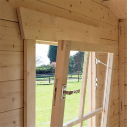 Cheshire 11 X 10 Retreat Apex Log Cabin (19mm Wall Thickness) - thumbnail 7