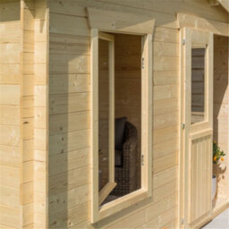 Cheshire 11 X 10 Retreat Apex Log Cabin (19mm Wall Thickness) - thumbnail 6