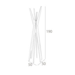 Angel Cerda Elegant Pine Wood Coat Rack For Modern Spaces - thumbnail 7