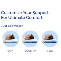 Mediflow Quilted Waterbase Travel Pillow Hypoallergenic, Lightweight & Compact For All Sleep Positions - thumbnail 5
