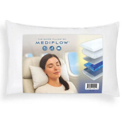 Mediflow Quilted Waterbase Travel Pillow Hypoallergenic, Lightweight & Compact For All Sleep Positions - thumbnail 1