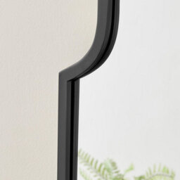 Furniturebox Uk Hima Black Metal Moroccan Arch Wall Mirror - thumbnail 4