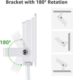 Aigostar 20W Led Floodlight Outdoor, 1650 Lumen Outdoor Security Light, Waterproof Ip65 6500K Cool White - thumbnail 4