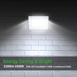 Aigostar 20W Led Floodlight Outdoor, 1650 Lumen Outdoor Security Light, Waterproof Ip65 6500K Cool White - thumbnail 2