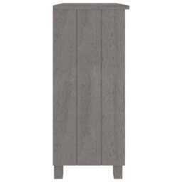 Berkfield Rustic Sideboard Light Grey 85X35X80 Cm Solid Wood Pine - thumbnail 4