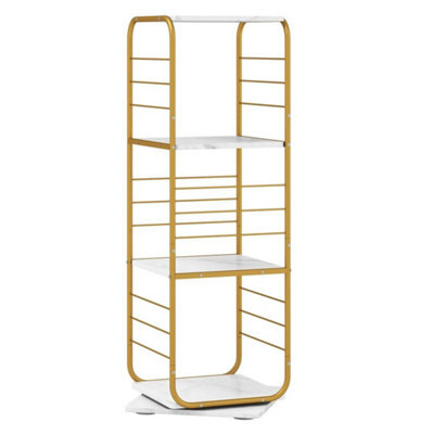 Rotating Bookshelf Spinning Bookcase Tower 4-Tier - image 1