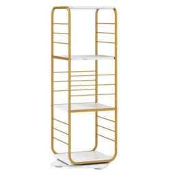 Rotating Bookshelf  Spinning Bookcase Tower 4-Tier - thumbnail 1