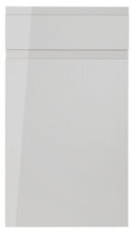 Lucido Painted Gloss Light Grey Kitchen Cupboard Saucepan Drawer Front 355X796 - thumbnail 3