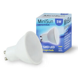 Valuelights White Indoor Wall Spotlight And Gu10 Spotlight Led 5W Cool White 6500K Bulb - thumbnail 3