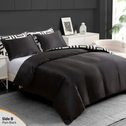 Pamposh Single Duvet Cover Set Premium Satin Silk Reversible Duvet Cover Luxurious Hotel Quality Bedding Set With Zipper Closure - thumbnail 2