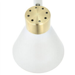 First Choice Lighting Set Of 2 Burton - Matt White & Gold Detail 3 Way Ceiling Spotlights - thumbnail 6