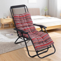 Thehotsale Ethnic Style Linen And Pp Cotton Material Leisure Beach Lounge Chair Cushion 50Cm W X 160Cm D X 8Cm H - thumbnail 2