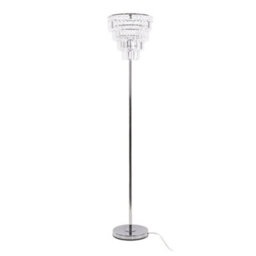 Valuelights Kelsks Chrome And Clear Jewel Droplet Floor Lamp - thumbnail 7