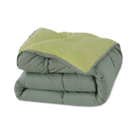 SleepyNights Reversible Coverless Duvet - Lemon & Smoke Green - King - thumbnail 5