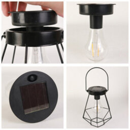 Latto Home Gardenglow Solar Powered Hanging Lantern - thumbnail 4
