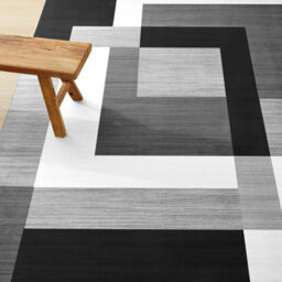 Bedlooms Milo Black Grey Living Room Rugs, Non-Slip Modern Area Medium Rug 120X170Cm, Washable Dining Room Rug - thumbnail 7
