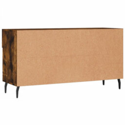 Berkfield Shoe Bench Smoked Oak 102X35X55 Cm Engineered Wood - thumbnail 8