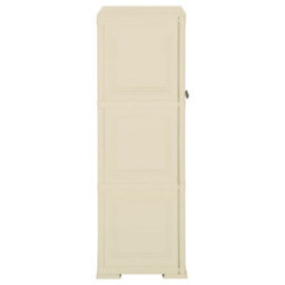 Vidaxl Plastic Cabinet 79X43X125 Cm Wood Design Angora White - thumbnail 3