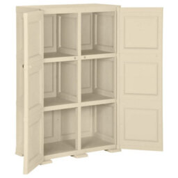 Vidaxl Plastic Cabinet 79X43X125 Cm Wood Design Angora White - thumbnail 4